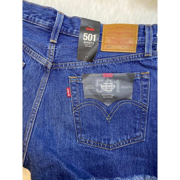 Levi’s Premium 501 Denim Shorts - Picture 4 of 6